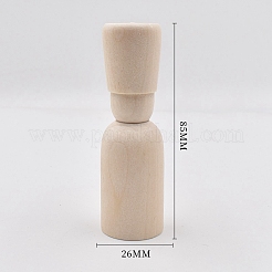 Unfertige Puppen aus Holz&nbsp;DOLL-PW0002-019