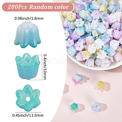280 Stück 7 Farben schillernde Acrylperlen&nbsp;MACR-SP0001-87