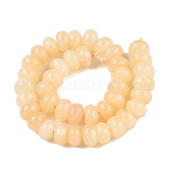 Natürliche gelbe Jade Perlen Stränge&nbsp;X-G-T138-74B