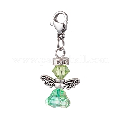 Decorazioni pendenti in vetro con angelo&nbsp;HJEW-TA00207