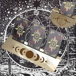 2 support de cartes en bois naturel de style 2 pour tarot&nbsp;DJEW-GF0001-33D