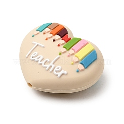 Perles en silicone pour la journée des enseignants&nbsp;LS-SIL-D013-05C