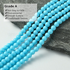 Fili di perle di vetro di vernice rotonda ecologica&nbsp;HY-A003-4mm-RV23