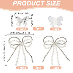 2 Stil von Schuhschnallenclips aus Acryl und Kunststoff&nbsp;FIND-MA0001-10A