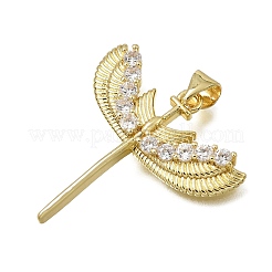 Pendentifs en laiton zircon cubique transparent&nbsp;CU-CBA108A-03G