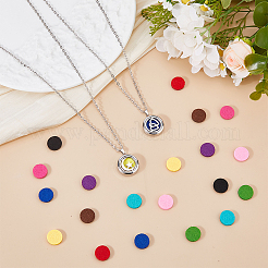 2 ensemble de pendentifs en alliage creux pour diffuseur d'huiles essentielles&nbsp;NJEW-HS0001-22A