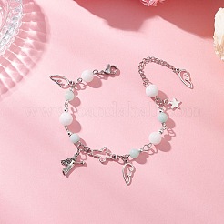 Bracelets à breloques en alliage pour femmes&nbsp;BJEW-JB12599