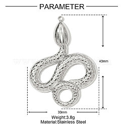 Colgantes de acero inoxidable 304&nbsp;STAS-OY001-07P