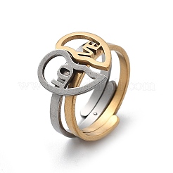 Manschettenringe aus Edelstahl 304&nbsp;RJEW-K287-04B