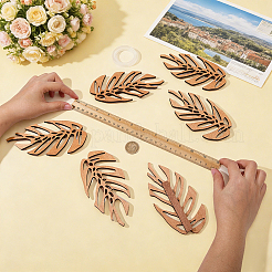6 pince de fixation murale en bois&nbsp;AJEW-FG0005-96B