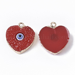 Ciondoli di resina druzy&nbsp;X-RESI-S383-012