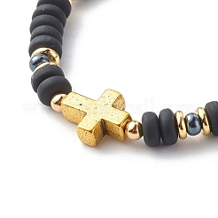 Ensembles de bracelets extensibles en perles d'argile polymère faites à la main&nbsp;BJEW-JB06559