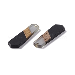 Pendentifs en résine opaque et bois de noyer&nbsp;RESI-M027-06H