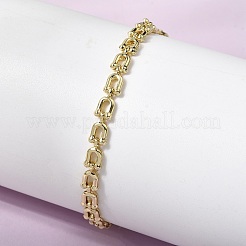 Armband aus Messinggliedern für Damen&nbsp;BJEW-K298-06G