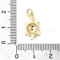 Pendentifs en zircone cubique clair en laiton&nbsp;KK-G554-08F-G