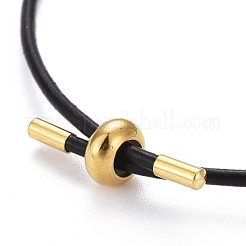 Verstellbare pu Leder Cord Slider Armbänder&nbsp;BJEW-F412-05G-C