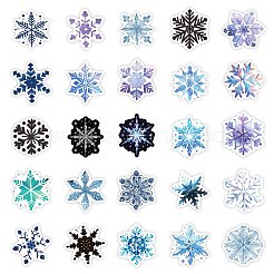 50 Stück Schneeflocken-Papieraufkleber.&nbsp;DIY-P085-04