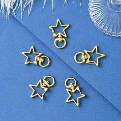 20 Stück 4 Stile Herz/Stern Legierung Schwenkverschlüsse&nbsp;FIND-YW0005-60