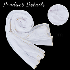 Chiffon-Spitzengaze-Schal für Damen&nbsp;DIY-WH20007-768A