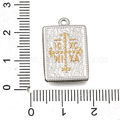 Pendenti in acciaio inossidabile 304 bicolore&nbsp;STAS-D391-05GP-02