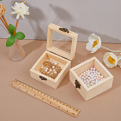 2 Stück Aufbewahrungsboxen aus Holz&nbsp;WOCR-DC0001-01B