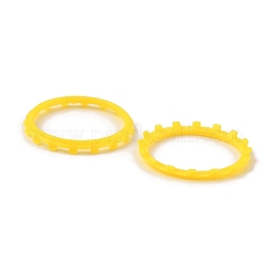 Anneaux d'accent décoratifs en plastique pour contrôleur de jeu&nbsp;FIND-WH0042-47F