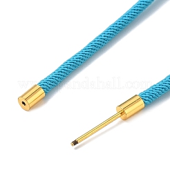 Verstellbare Nylonschnur Halskette machen&nbsp;KK-CBACFA2-02G-26