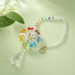 Decorazioni pendenti con proiettili di vetro&nbsp;HJEW-TA00020