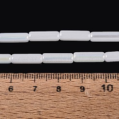 Perlas de vidrio de imitación de Jade imitación electrochapa&nbsp;EGLA-Q132-02A-A06