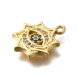 Colgante micropavé cubic zirconia de latón&nbsp;KK-U055-21G
