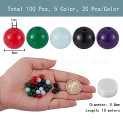 100 stücke 5 farben diy armband machen kits&nbsp;DIY-SZ0002-71