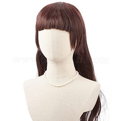Collana di perle naturali con perline con chiusura in ottone per le donne&nbsp;NJEW-JN04057