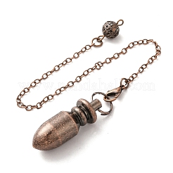 Wünschelrutenpendel aus messingfarbenem Gestell mit großen Anhängern&nbsp;KK-H444-03