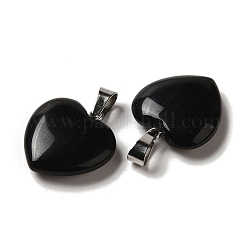 Natürlichen Obsidian Anhänger&nbsp;G-Q438-24