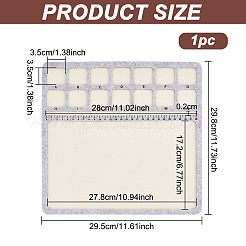 Designtafeln aus Filzperlen&nbsp;TOOL-WH0002-65-01