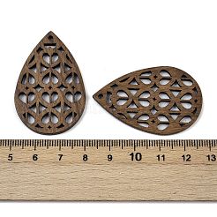 Pendentifs en bois de noyer&nbsp;WOOD-A025-04A