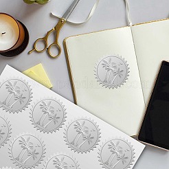34 hoja de pegatinas con imagen de mascota en relieve con lámina plateada&nbsp;DIY-WH0528-009