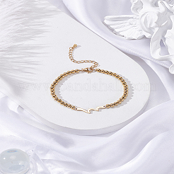 1 Stück 301 Edelstahl-Kugelkettenarmbänder für Frauen und Männer&nbsp;BJEW-LP0001-45G