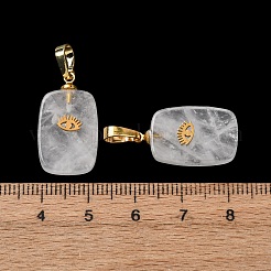 Naturquarz Kristall Anhänger&nbsp;G-G461-05G-08