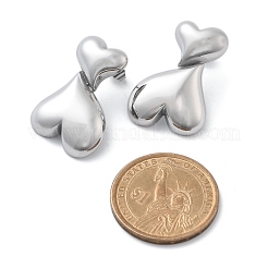 Pendientes de botón de acero inoxidable 304&nbsp;STAS-Z112-21P