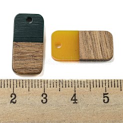 Colgantes de resina y madera de nogal&nbsp;RESI-XCP0002-16I
