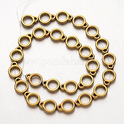 Electroplate non magnetici ematite sintetico fili di perline&nbsp;G-F300-50-03