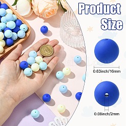 Perles en acrylique opaque de style caoutchouté&nbsp;LS-MACR-CJC0009-02D