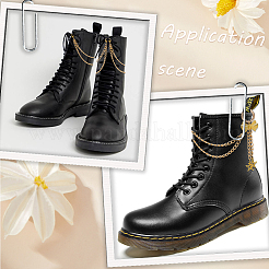 2 Stück Aluminium-Boot-Strap-Ketten&nbsp;HJEW-SP00028