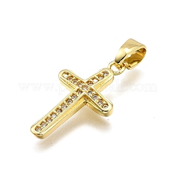 Ottone micro spianare pendenti zirconi&nbsp;KK-Z100-30G