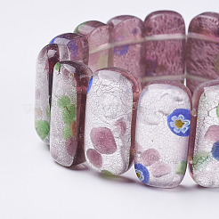 Braccialetti di stirata in rilievo di millefiori fatti a mano&nbsp;BJEW-G530-02