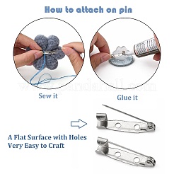 Set di accessori per spille in acciaio inossidabile 304 anti-appannamento&nbsp;STAS-G137-52P-02