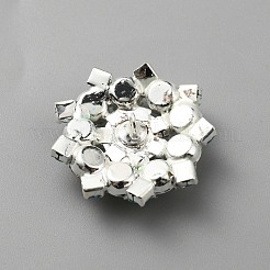 1-Loch-Legierung Strass Schaftknöpfe&nbsp;BUTT-WH0020-35A