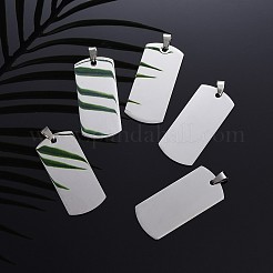 Grands pendentifs en acier inoxydable 304 résistant au ternissement&nbsp;LS-STAS-I140-19B-S