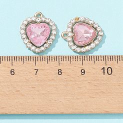 10 x 5-farbiger Acryl-Strass-Anhänger&nbsp;FIND-FS0001-40